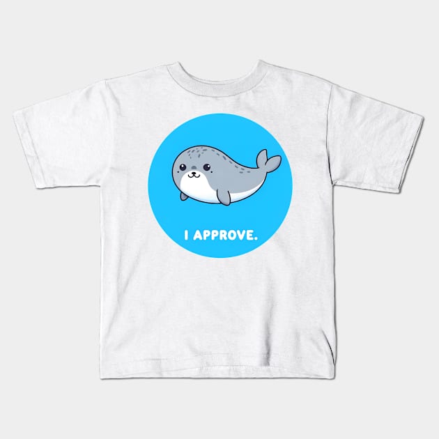 Seal of Approval - Cute Seal Pun Tee Kids T-Shirt by 20th Century Tees